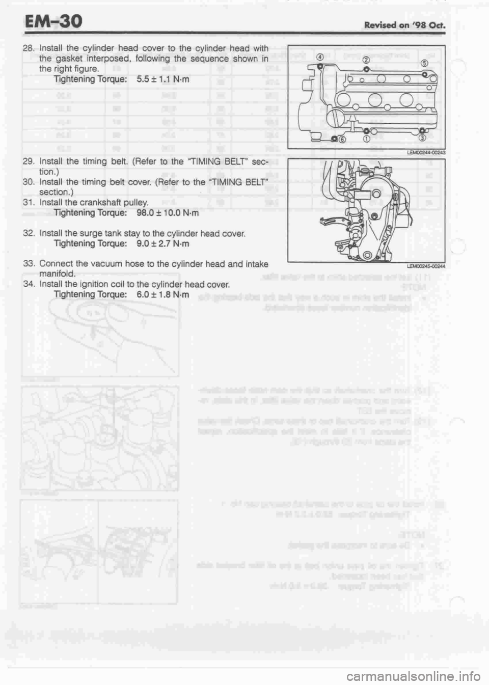 DAIHATSU MOTOR 1998 Service Repair Manual DAIHATSU MOTOR 1998 Service Repair Manual