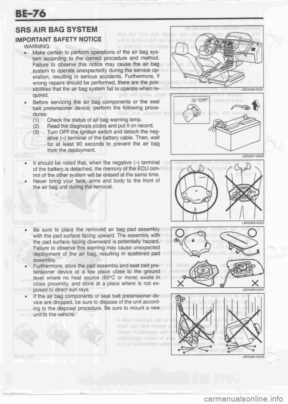 DAIHATSU MOTOR 1998 Service Manual Online DAIHATSU MOTOR 1998 Service Manual Online