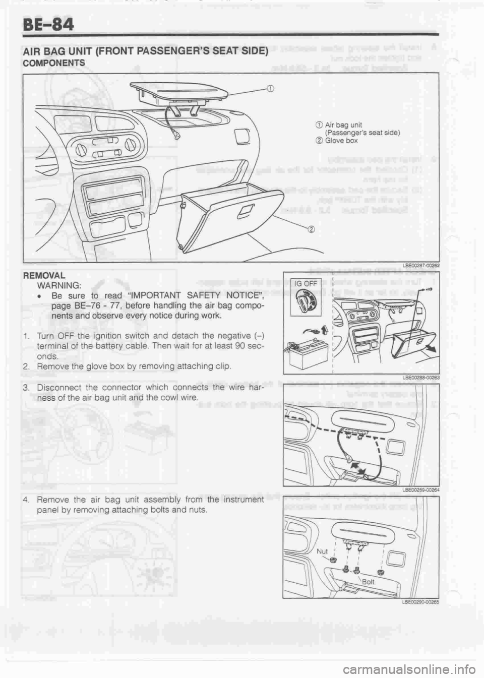 DAIHATSU MOTOR 1998 Service Owners Manual DAIHATSU MOTOR 1998 Service Owners Manual