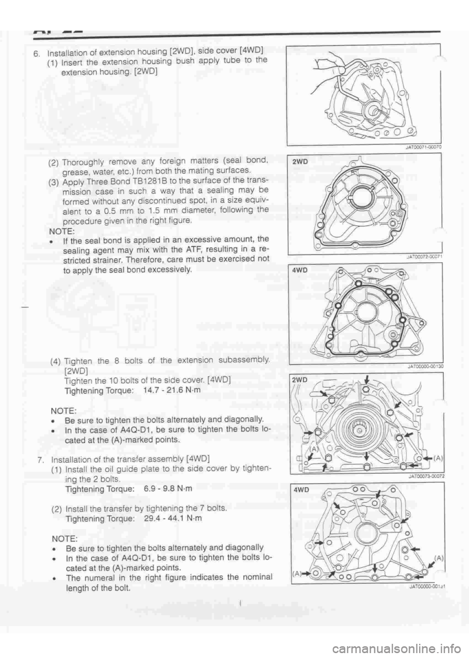 DAIHATSU TERIOS 2000  Service Owners Manual 
 
www.WorkshopManuals.co.uk

 
Purchased from www.WorkshopManuals.co.uk 