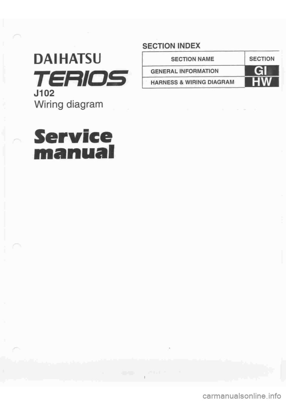 DAIHATSU TERIOS 2000  Service Repair Manual 
 
www.WorkshopManuals.co.uk

 
Purchased from www.WorkshopManuals.co.uk 