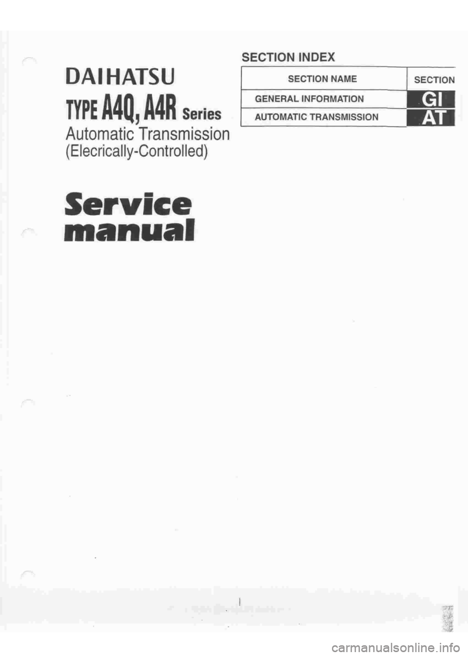 DAIHATSU TERIOS 2000  Service Repair Manual 
 
www.WorkshopManuals.co.uk

 
Purchased from www.WorkshopManuals.co.uk 