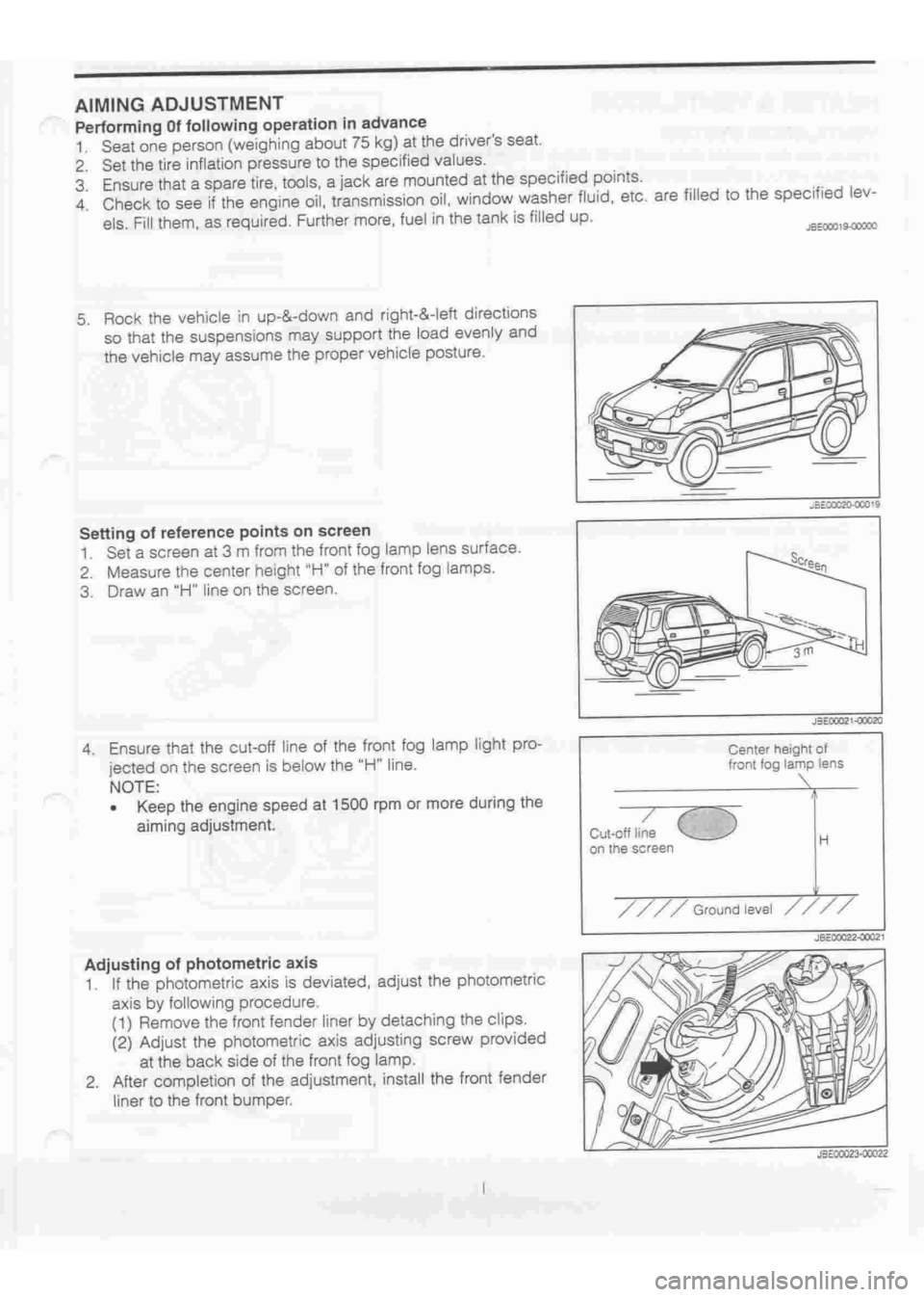 DAIHATSU TERIOS 2000 Service Workshop Manual
www.WorkshopManuals.co.uk
Purchased from www.WorkshopManuals.co.uk DAIHATSU TERIOS 2000 Service Workshop Manual
www.WorkshopManuals.co.uk
Purchased from www.WorkshopManuals.co.uk