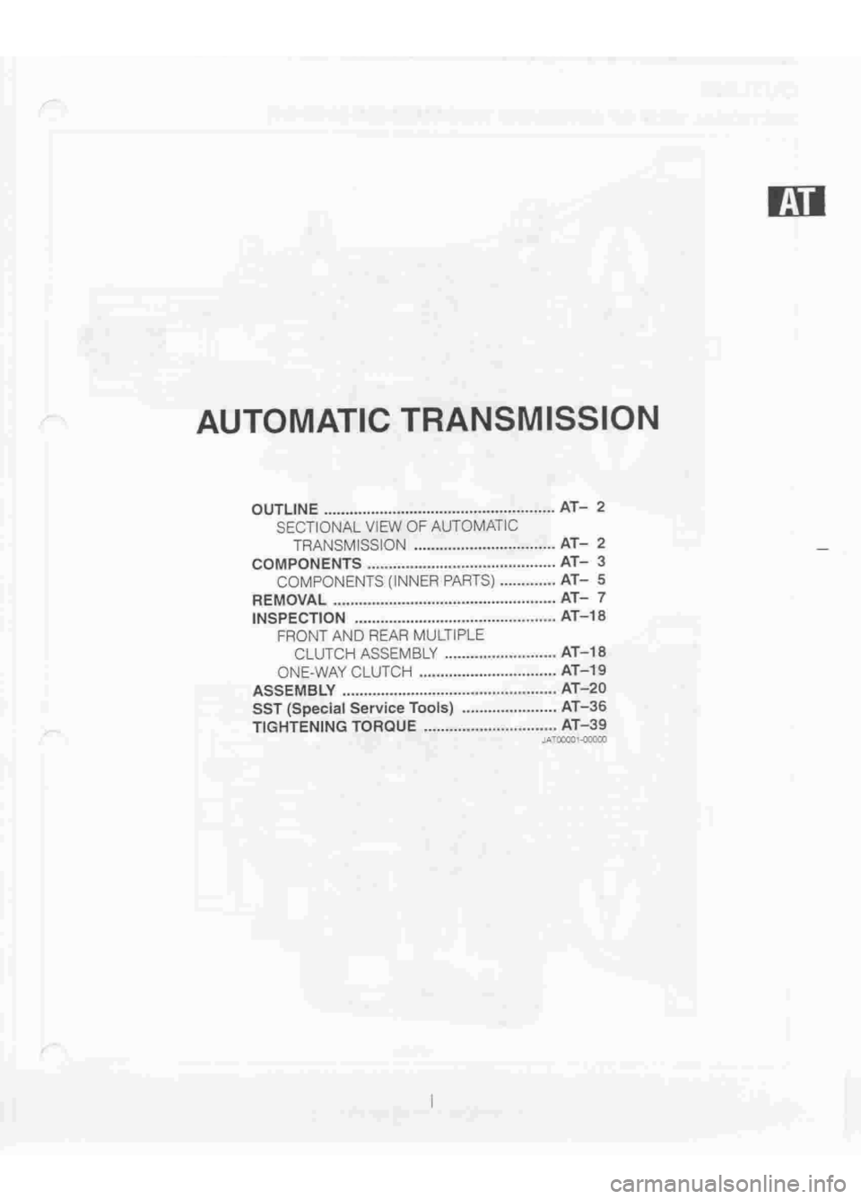 DAIHATSU TERIOS 2000 Service Repair Manual
www.WorkshopManuals.co.uk
Purchased from www.WorkshopManuals.co.uk DAIHATSU TERIOS 2000 Service Repair Manual
www.WorkshopManuals.co.uk
Purchased from www.WorkshopManuals.co.uk