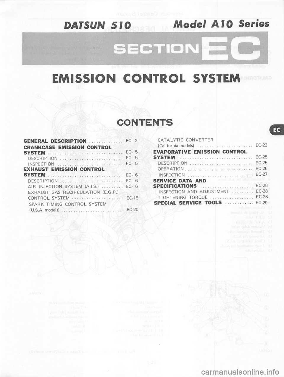 DATSUN 280Z 1977  Service Repair Manual 