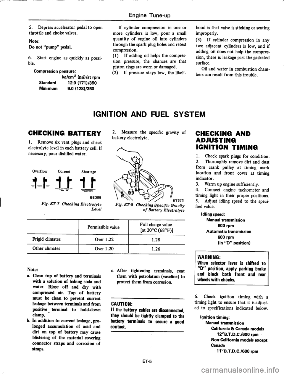 DATSUN 280Z 1977  Service User Guide 