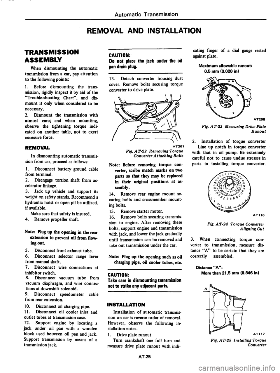 DATSUN 280Z 1977  Service Repair Manual 