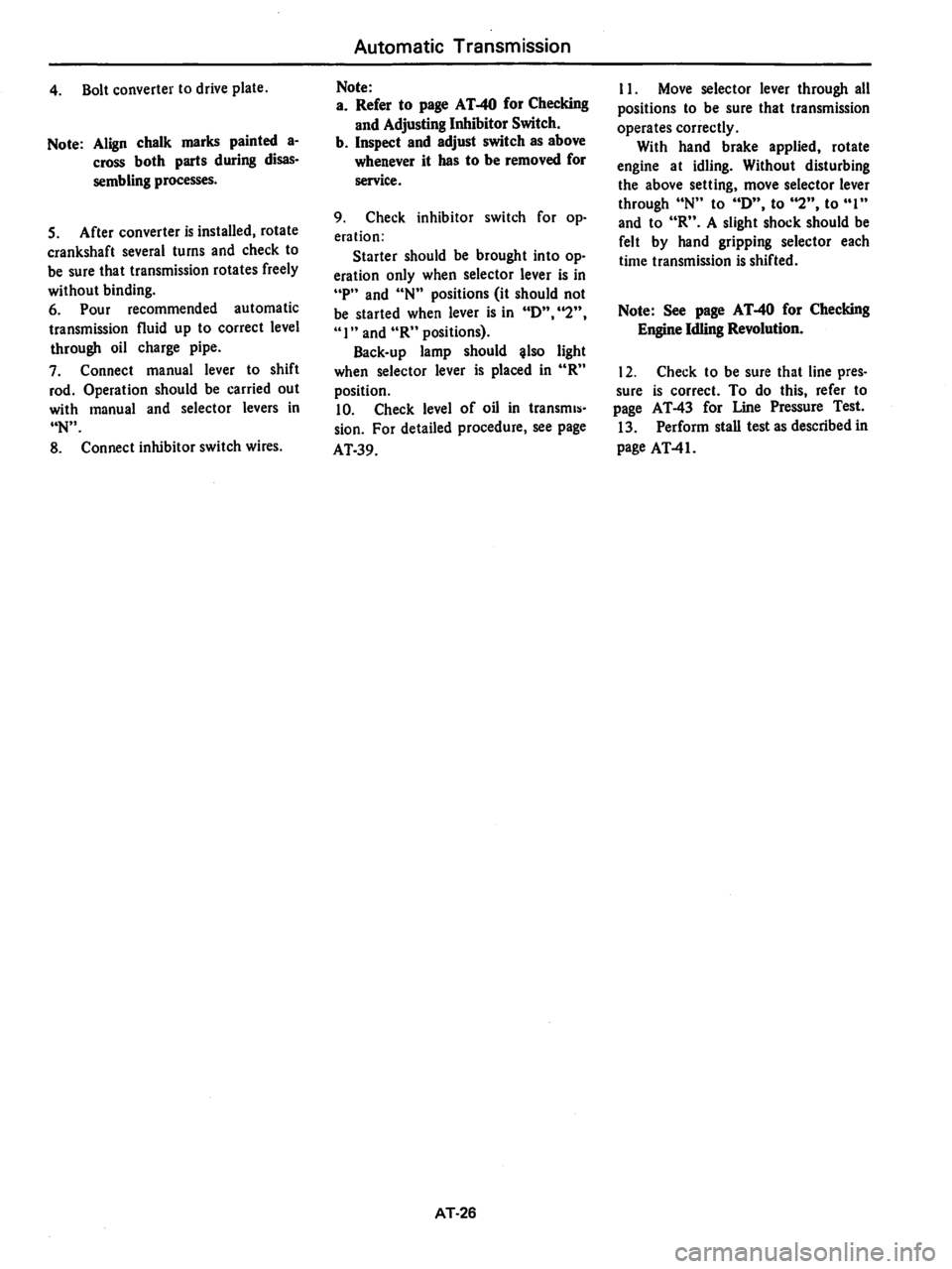 DATSUN 280Z 1977  Service Repair Manual 