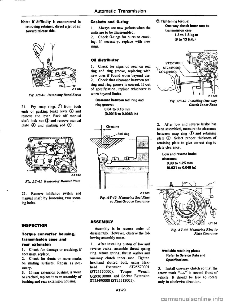 DATSUN 280Z 1977  Service Repair Manual 