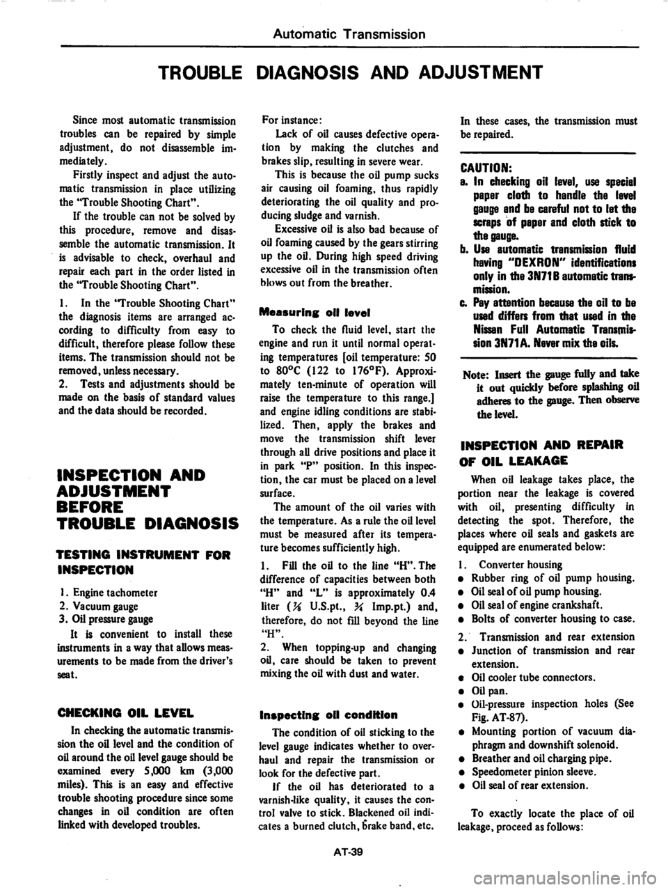 DATSUN 280Z 1977  Service Repair Manual 