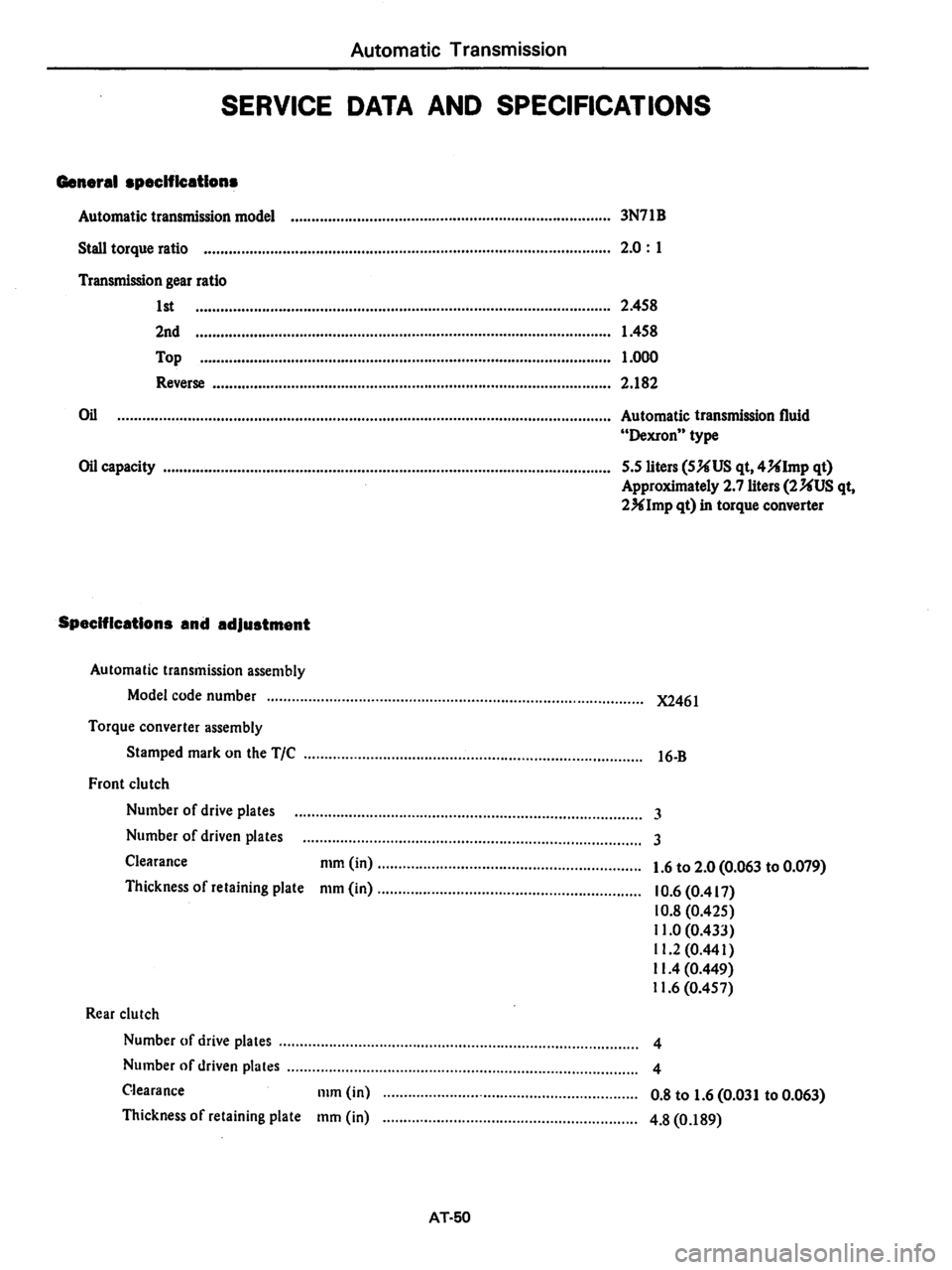 DATSUN 280Z 1977  Service Repair Manual 