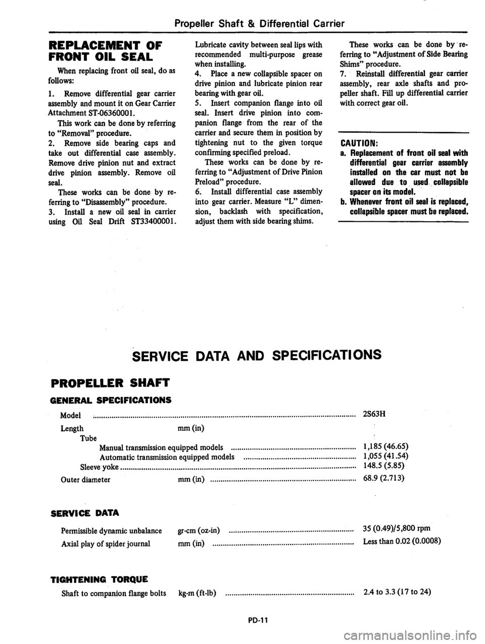 DATSUN 280Z 1977 Service Repair Manual DATSUN 280Z 1977 Service Repair Manual