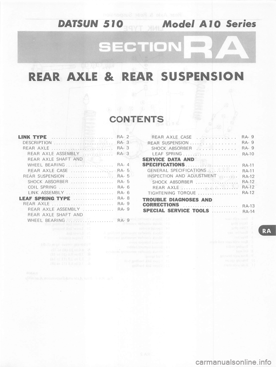 DATSUN 280Z 1977 Service Repair Manual DATSUN 280Z 1977 Service Repair Manual
