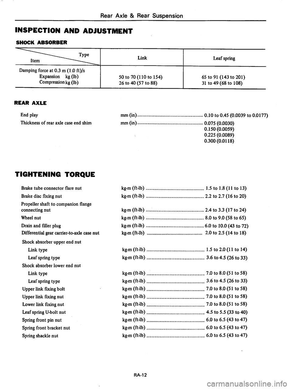 DATSUN 280Z 1977 Service Repair Manual DATSUN 280Z 1977 Service Repair Manual
