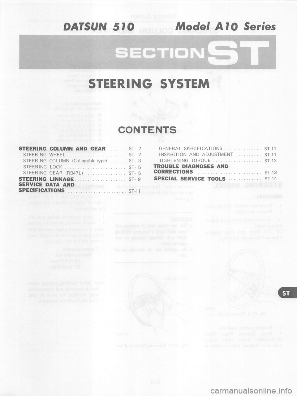 DATSUN 280Z 1977 Service Repair Manual DATSUN 280Z 1977 Service Repair Manual