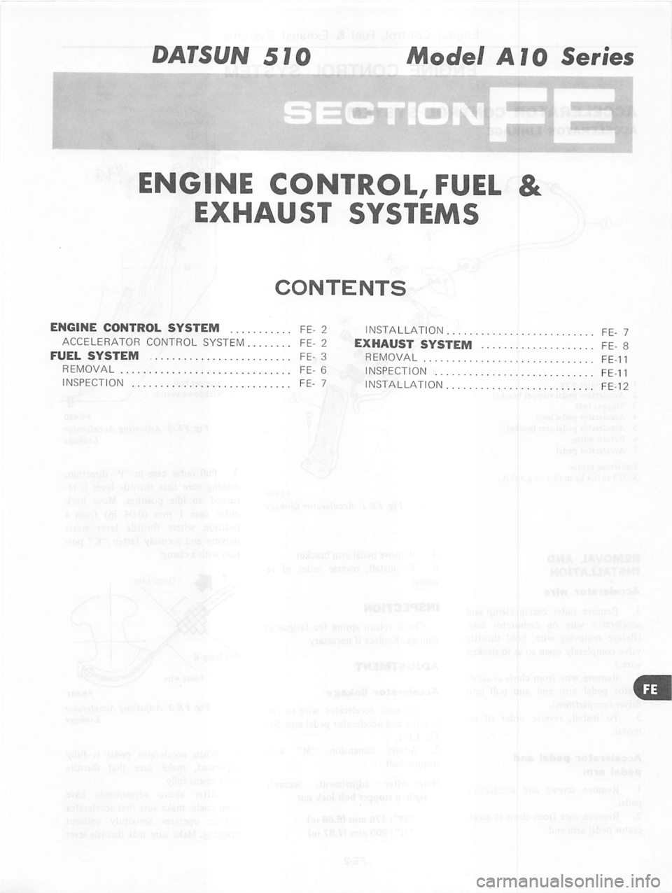 DATSUN 280Z 1977 Service Repair Manual DATSUN 280Z 1977 Service Repair Manual