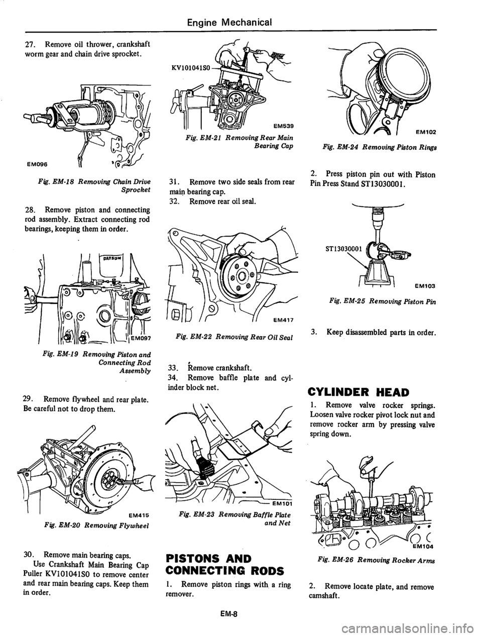 DATSUN 280Z 1977  Service Service Manual 