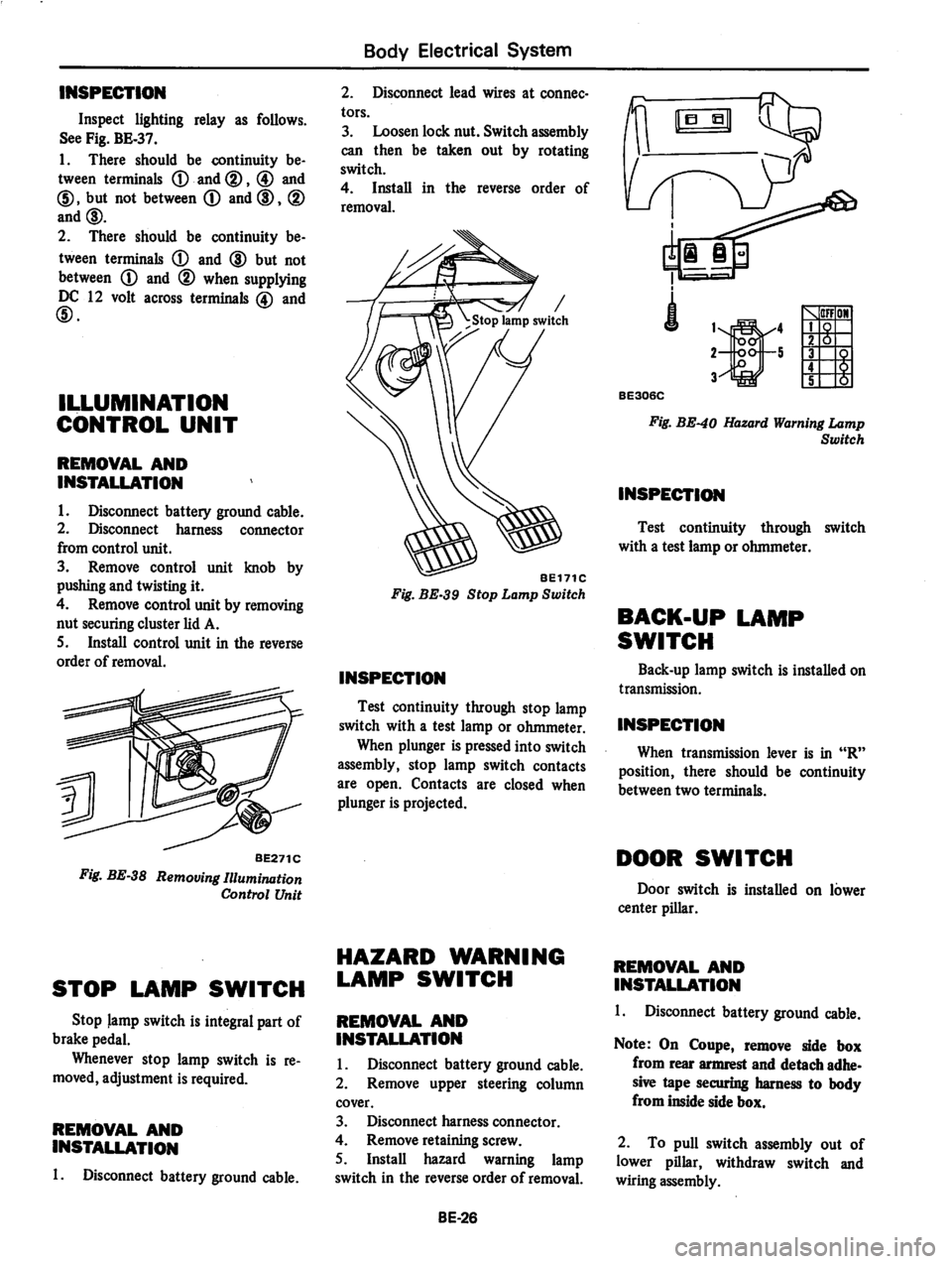 DATSUN 280Z 1977 Service Repair Manual DATSUN 280Z 1977 Service Repair Manual