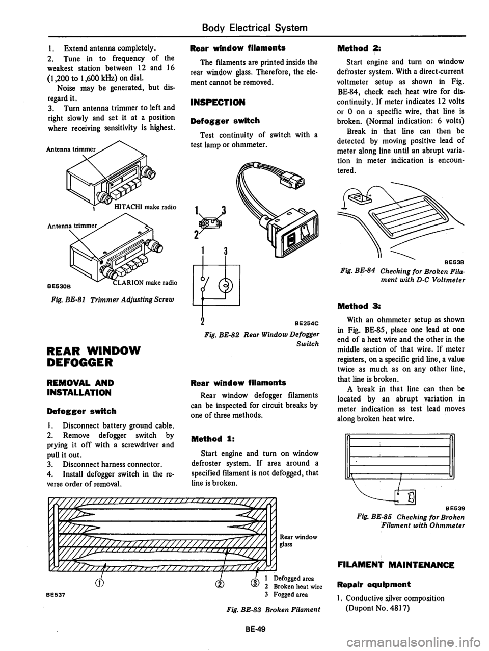 DATSUN 280Z 1977 Service Repair Manual DATSUN 280Z 1977 Service Repair Manual