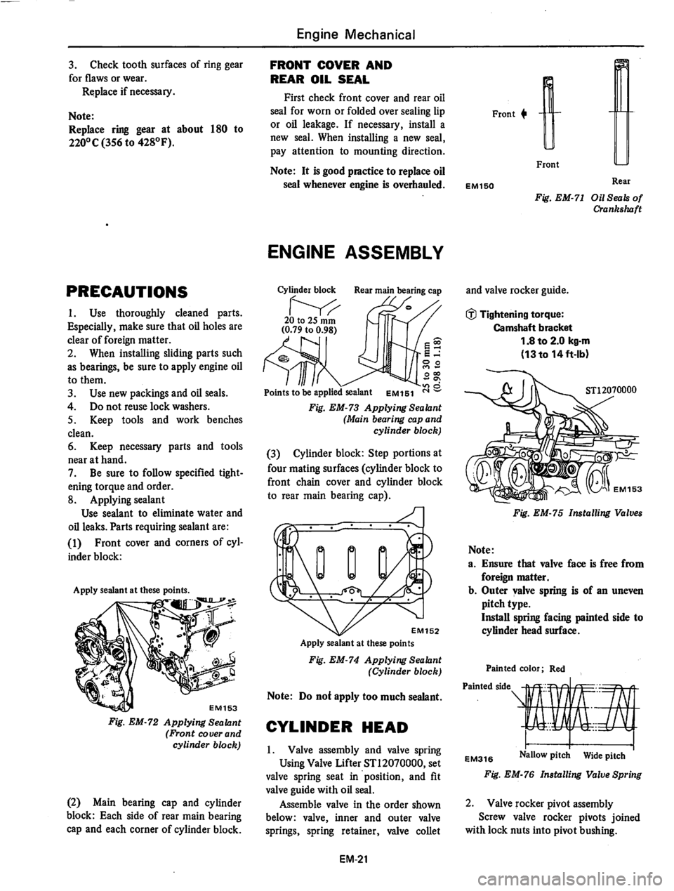 DATSUN 280Z 1977  Service Workshop Manual 