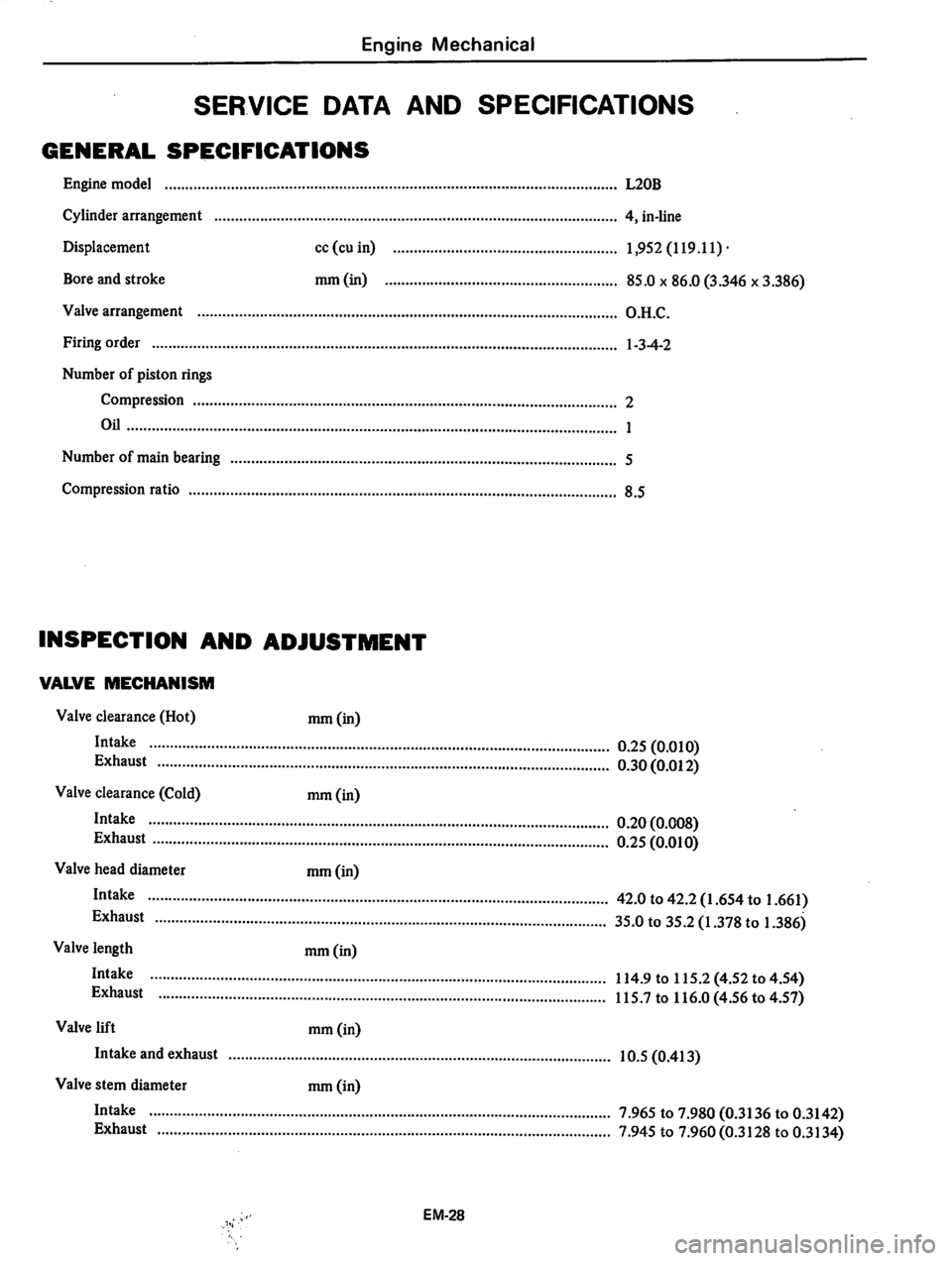 DATSUN 280Z 1977  Service Manual PDF 