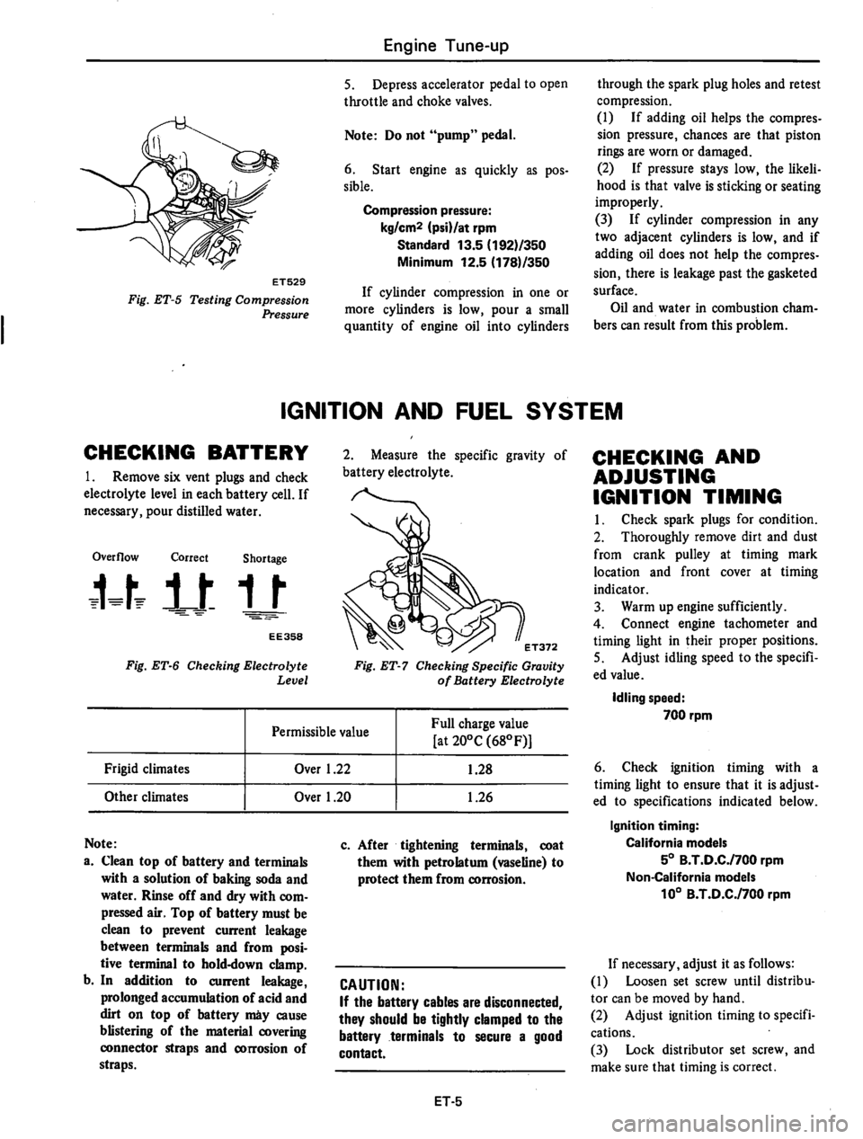 DATSUN 310 1979  Service User Guide 