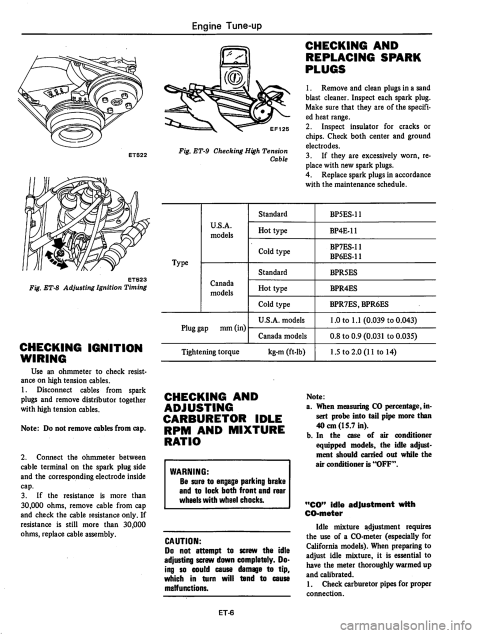 DATSUN 310 1979  Service User Guide 