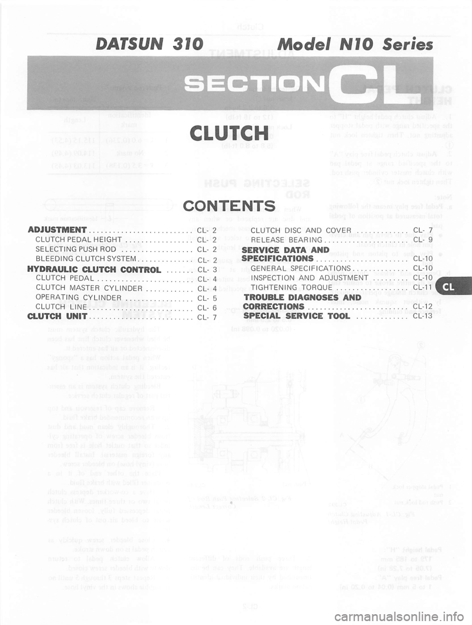 DATSUN 310 1979 Service Repair Manual DATSUN 310 1979 Service Repair Manual
