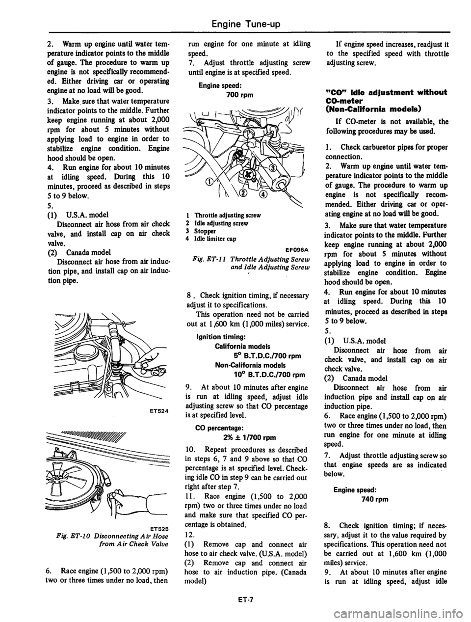 DATSUN 310 1979  Service User Guide 