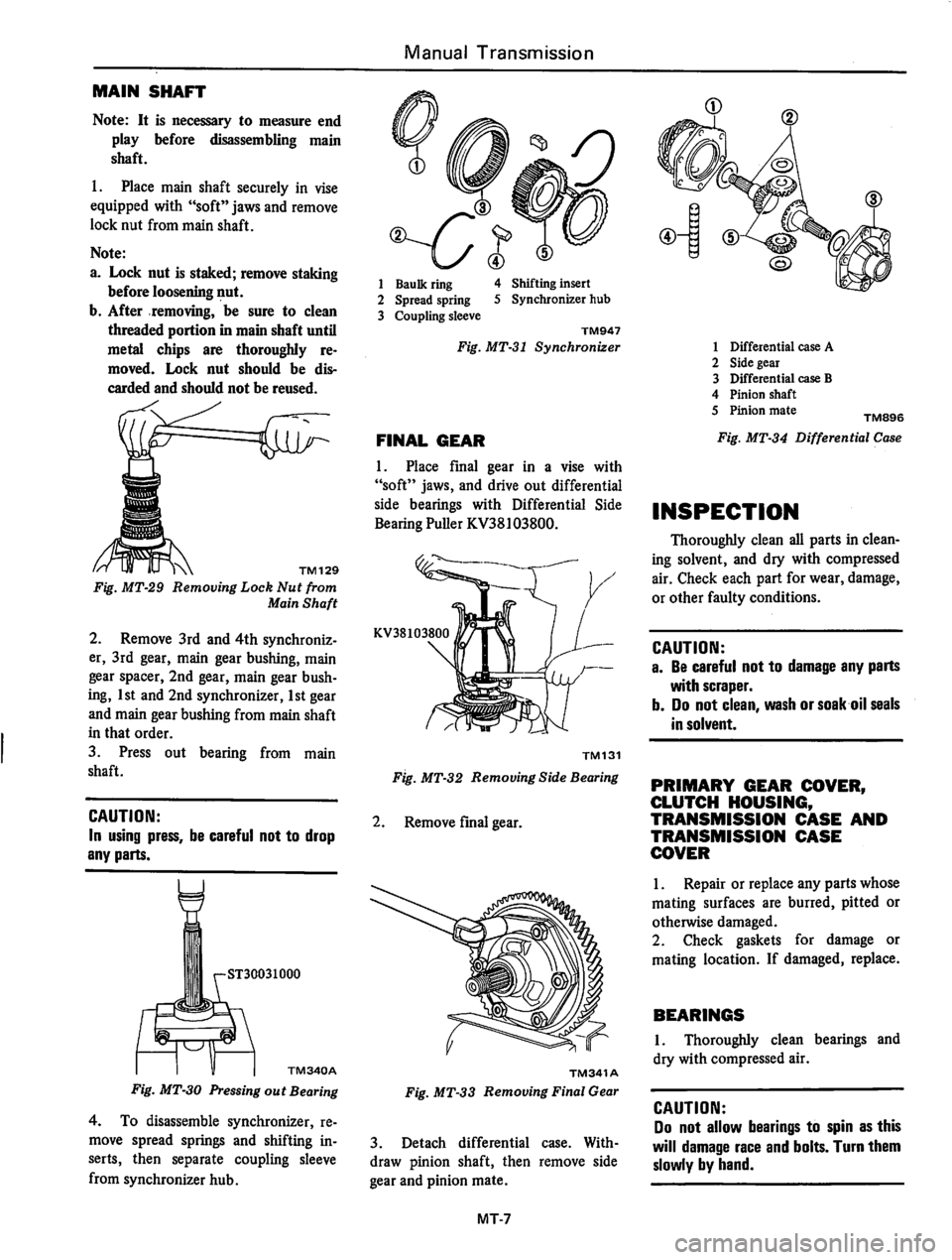 DATSUN 310 1979 Service Repair Manual DATSUN 310 1979 Service Repair Manual