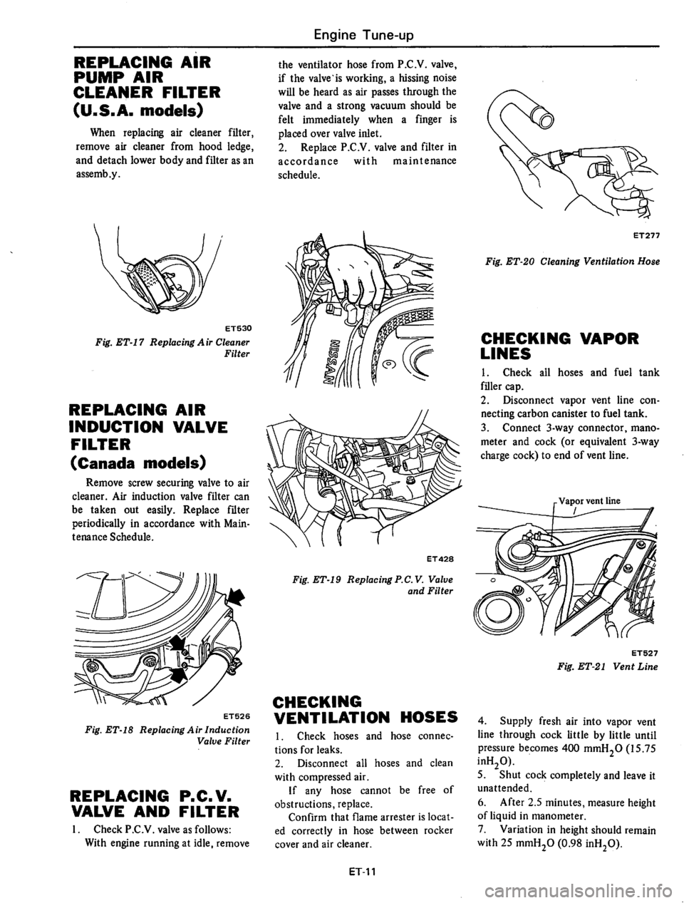 DATSUN 310 1979  Service Owners Manual 