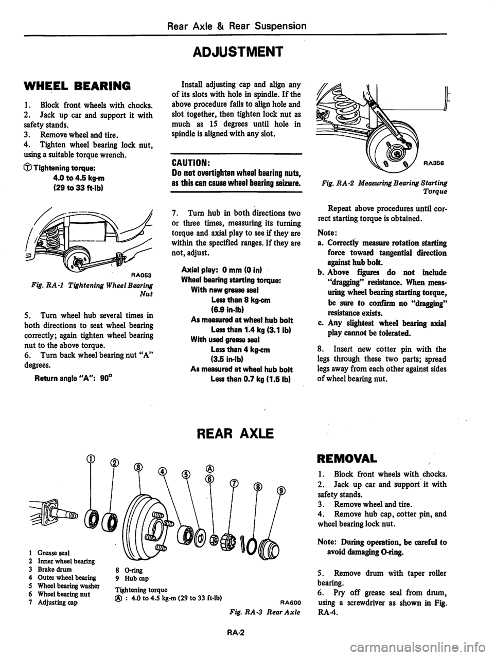 DATSUN 310 1979 Service Repair Manual DATSUN 310 1979 Service Repair Manual