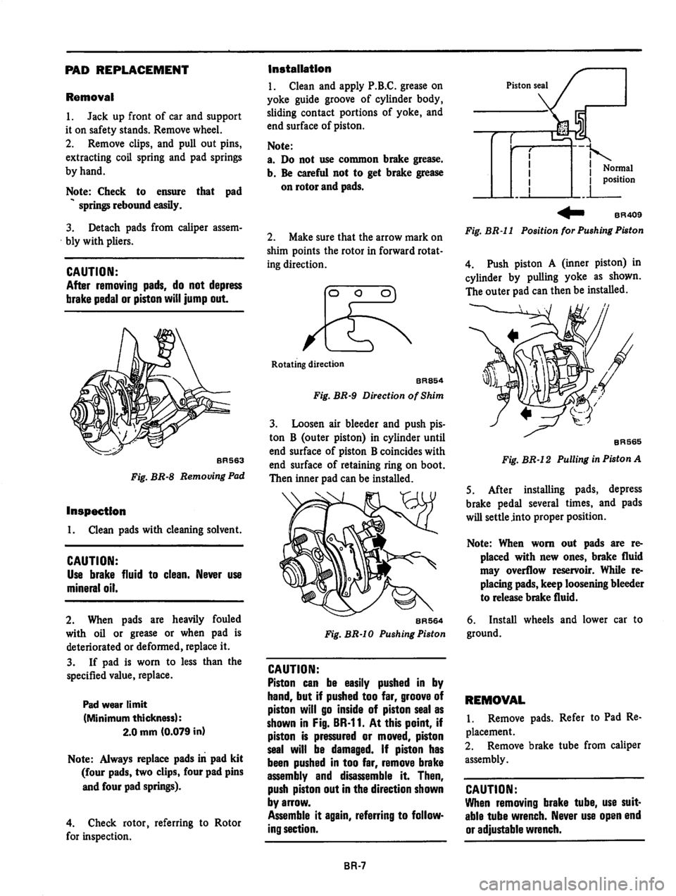 DATSUN 310 1979 Service Repair Manual DATSUN 310 1979 Service Repair Manual