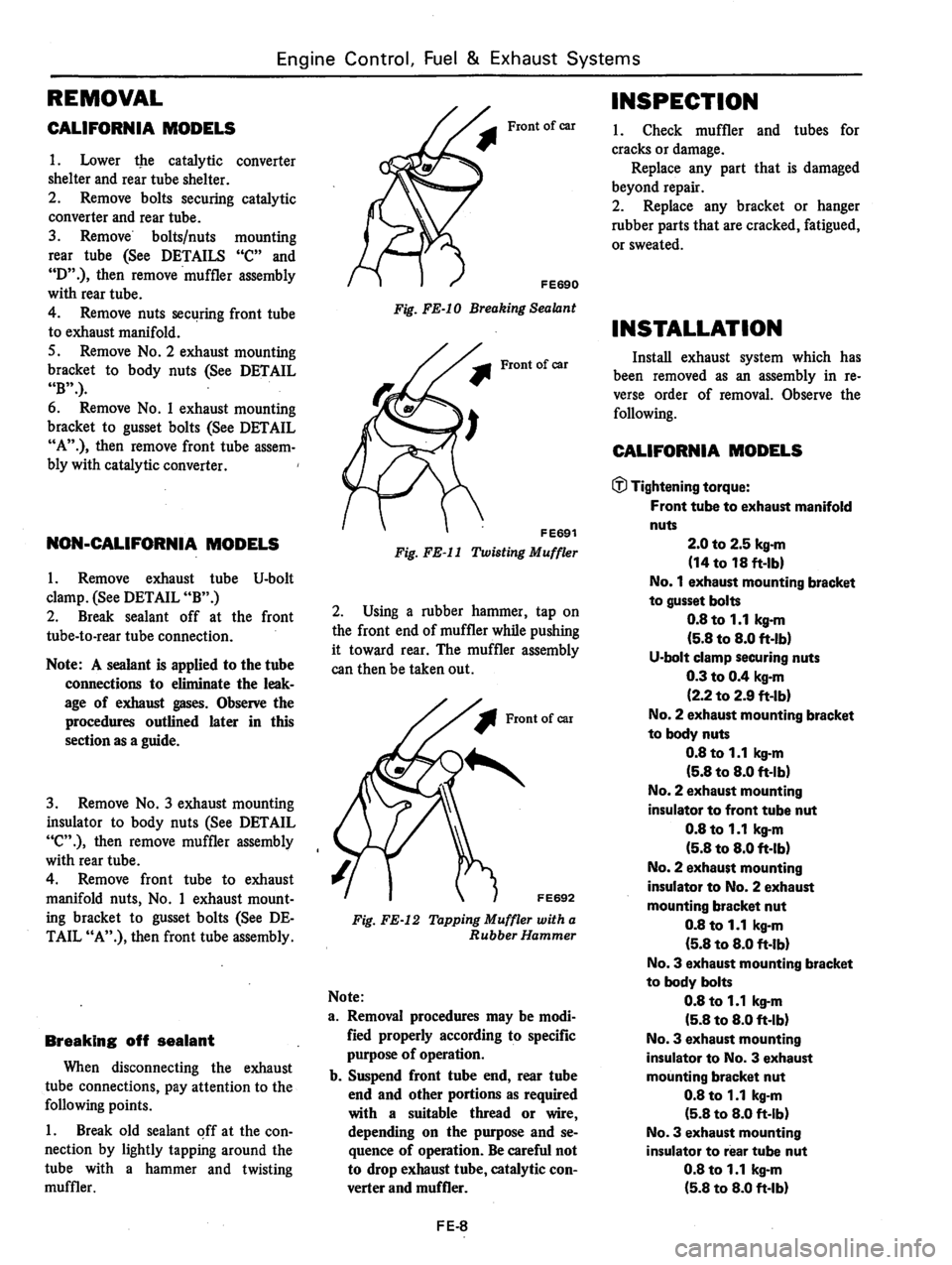 DATSUN 310 1979  Service Repair Manual 