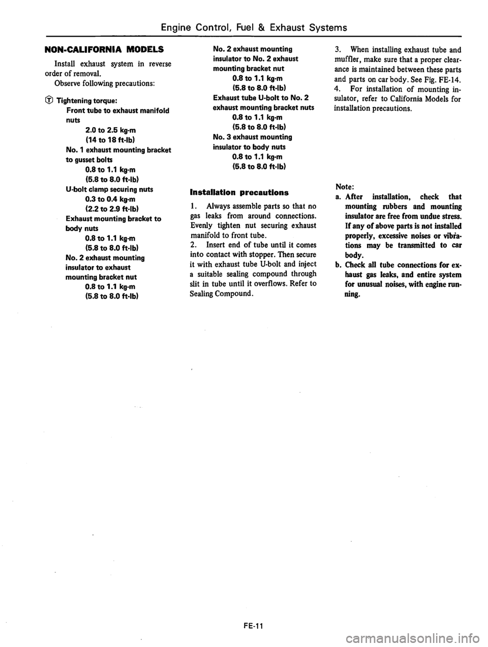 DATSUN 310 1979  Service Repair Manual 