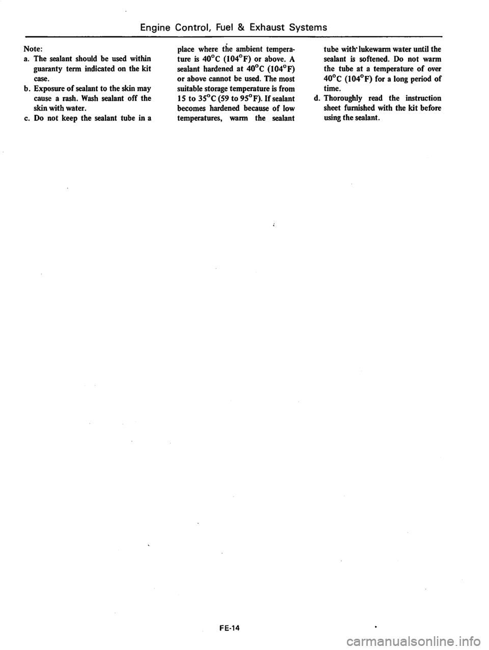 DATSUN 310 1979  Service Repair Manual 