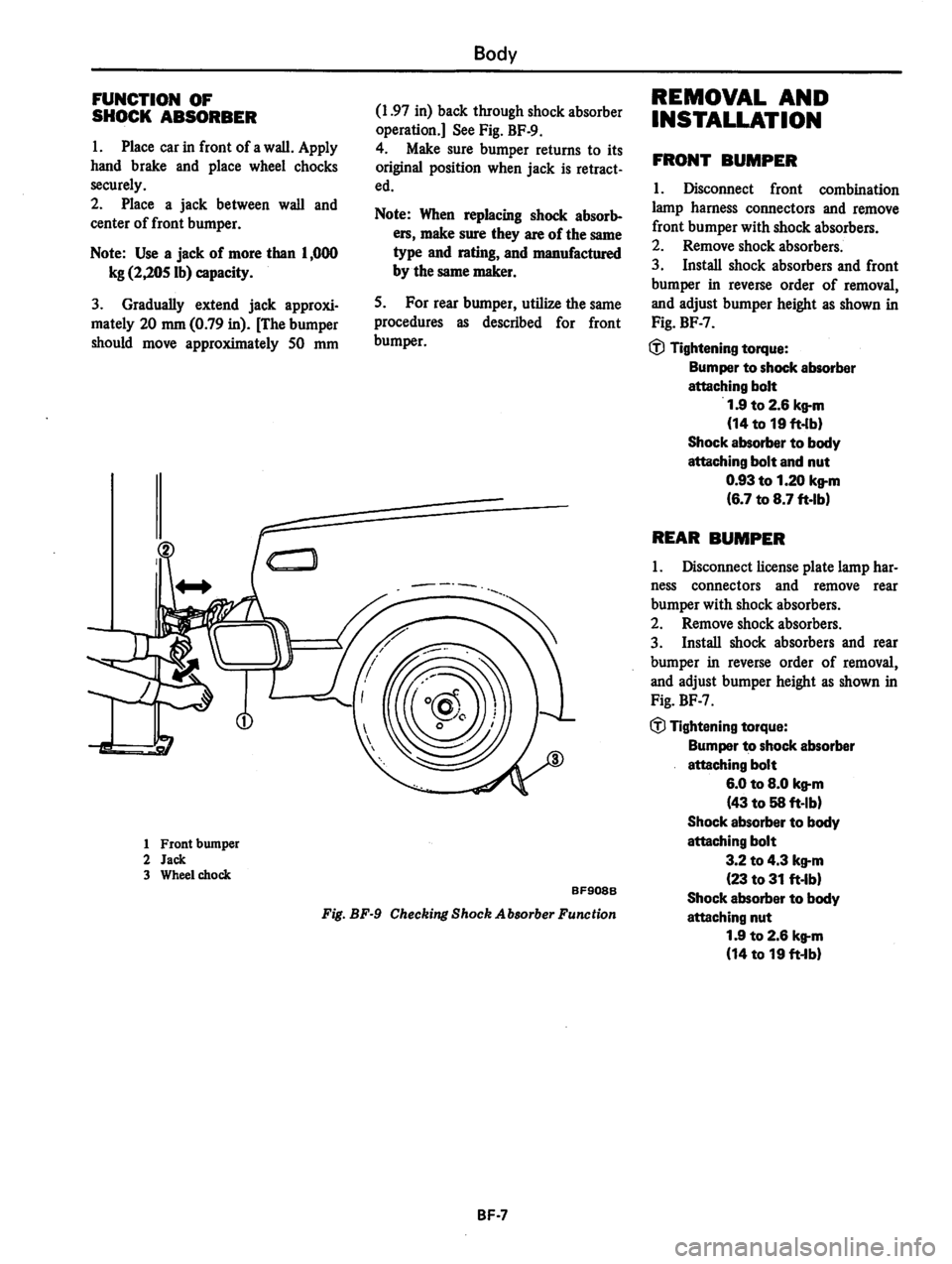 DATSUN 310 1979  Service Repair Manual 