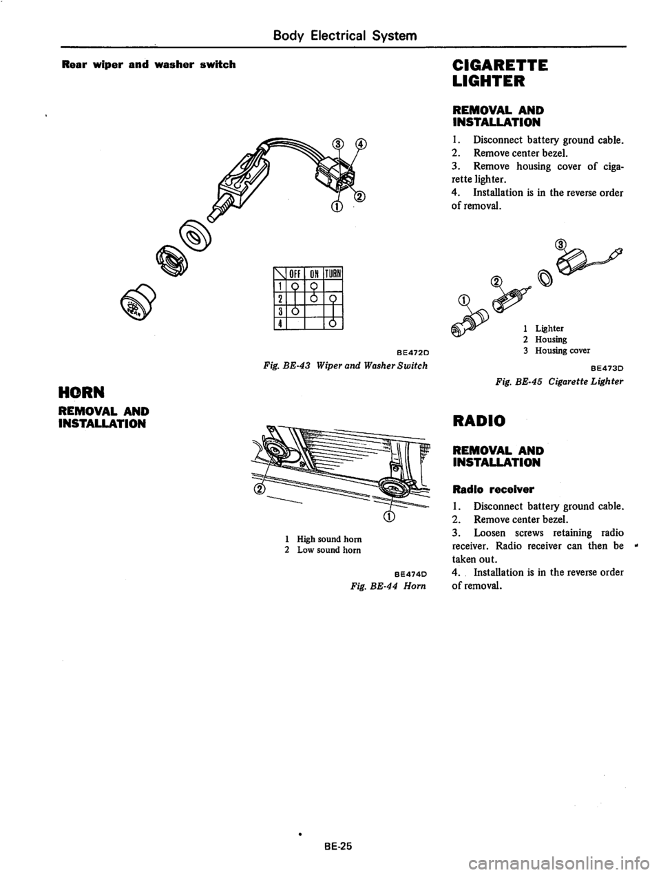 DATSUN 310 1979 Service Repair Manual DATSUN 310 1979 Service Repair Manual