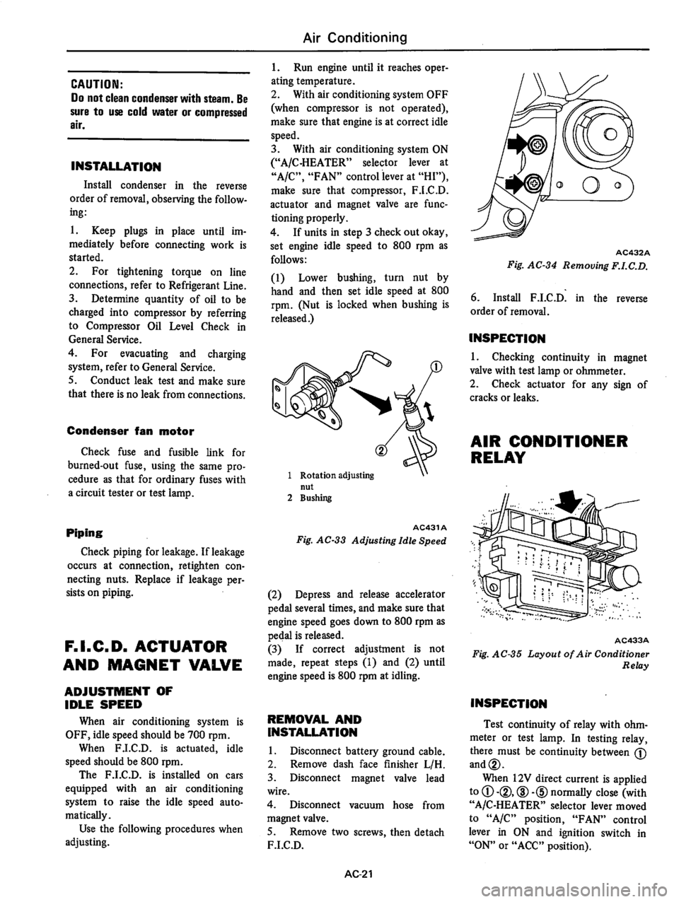 DATSUN 310 1979  Service Repair Manual 