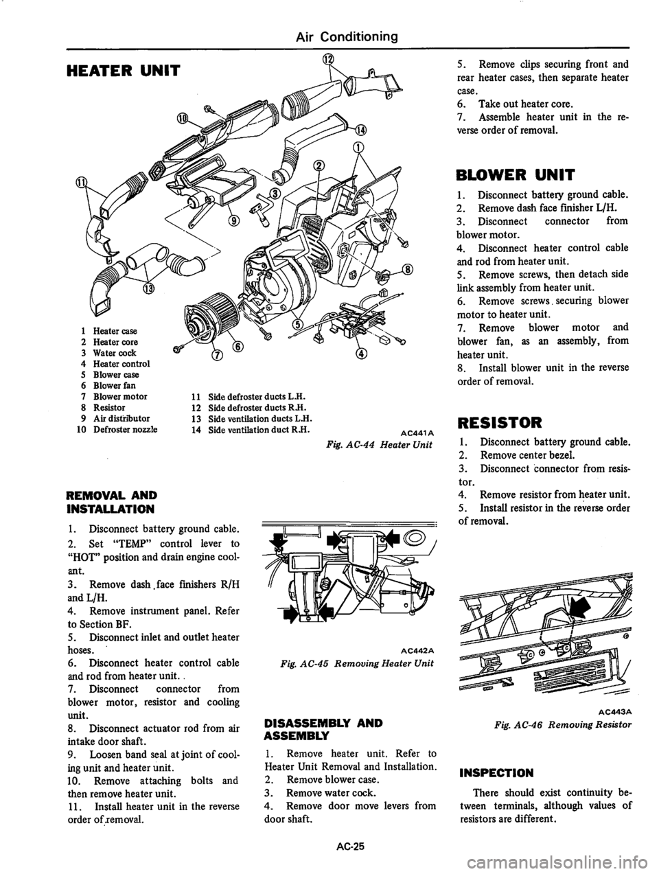 DATSUN 310 1979  Service Repair Manual 