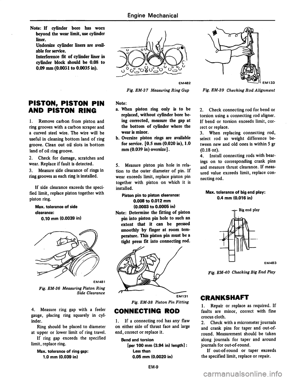 DATSUN 310 1979 Service Service Manual DATSUN 310 1979 Service Service Manual
