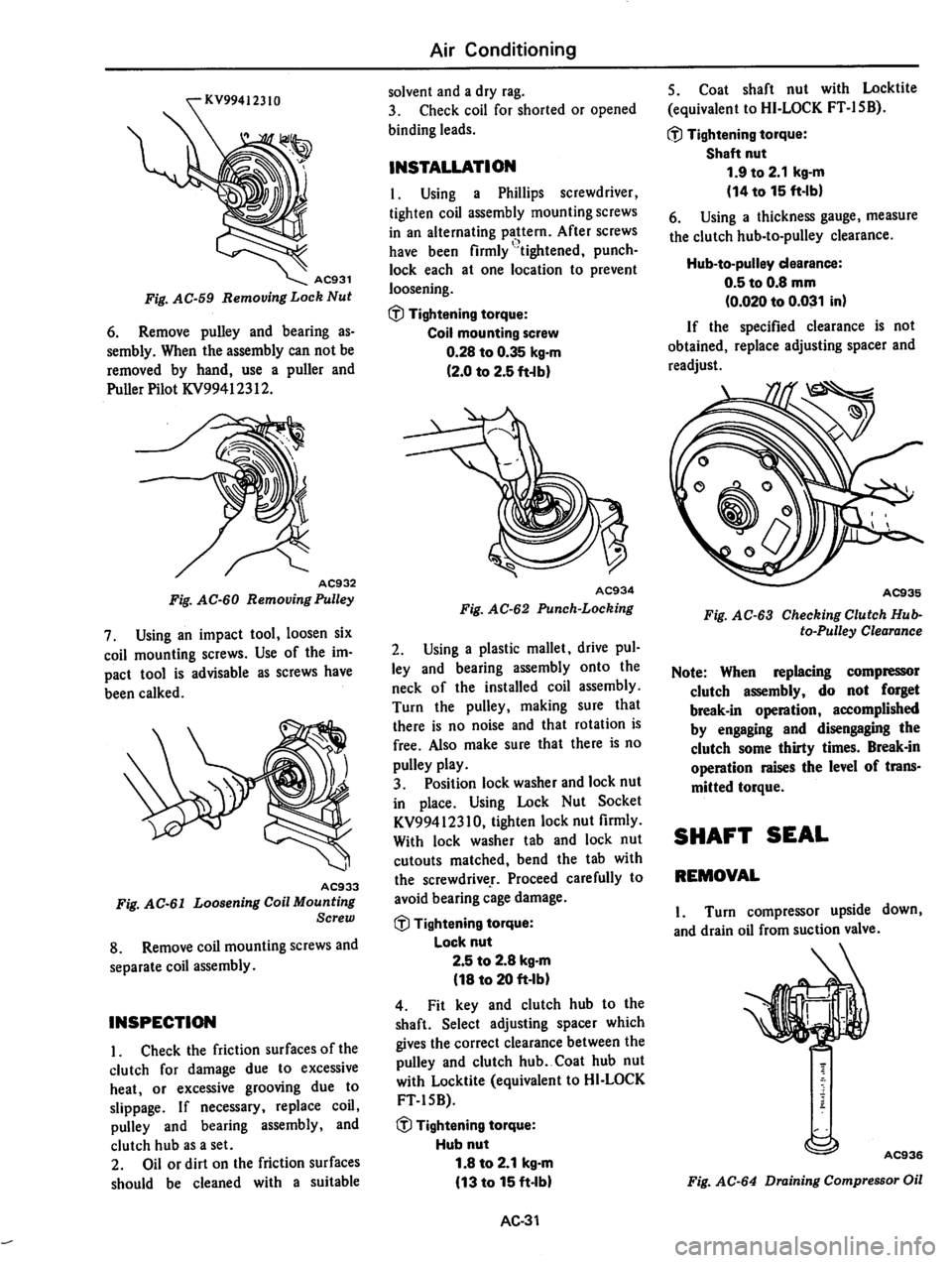 DATSUN 310 1979  Service Repair Manual 