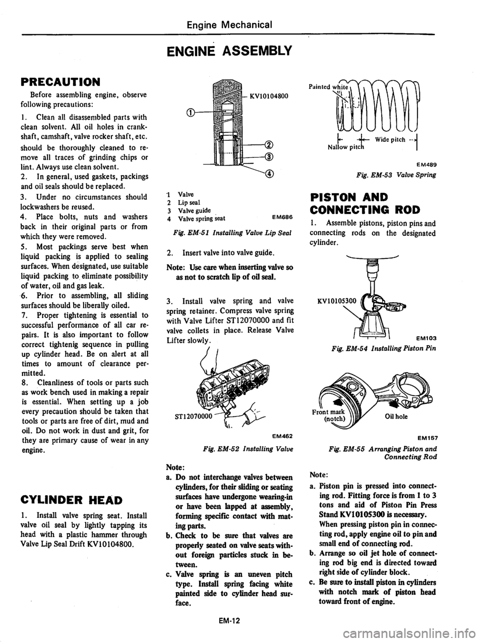 DATSUN 310 1979 Service Service Manual DATSUN 310 1979 Service Service Manual