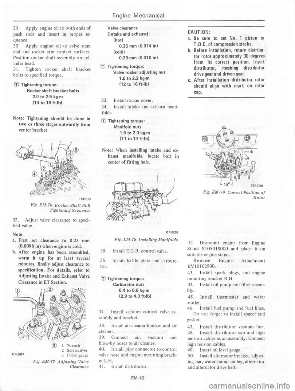 DATSUN 310 1979  Service Workshop Manual 