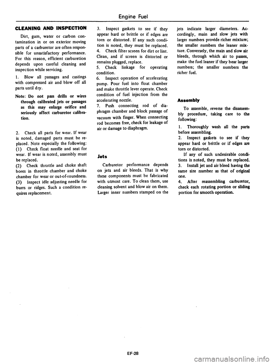 DATSUN 310 1980  Service Repair Manual 
