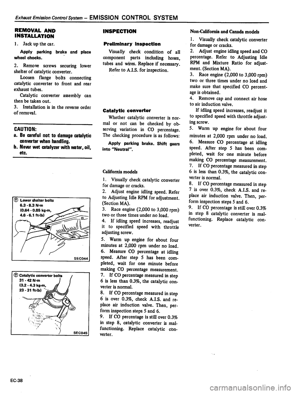 DATSUN 310 1980 Service Repair Manual DATSUN 310 1980 Service Repair Manual