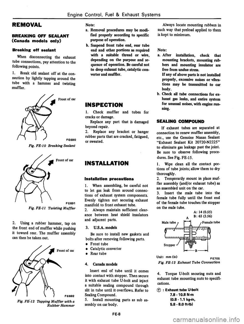 DATSUN 310 1980  Service Repair Manual 