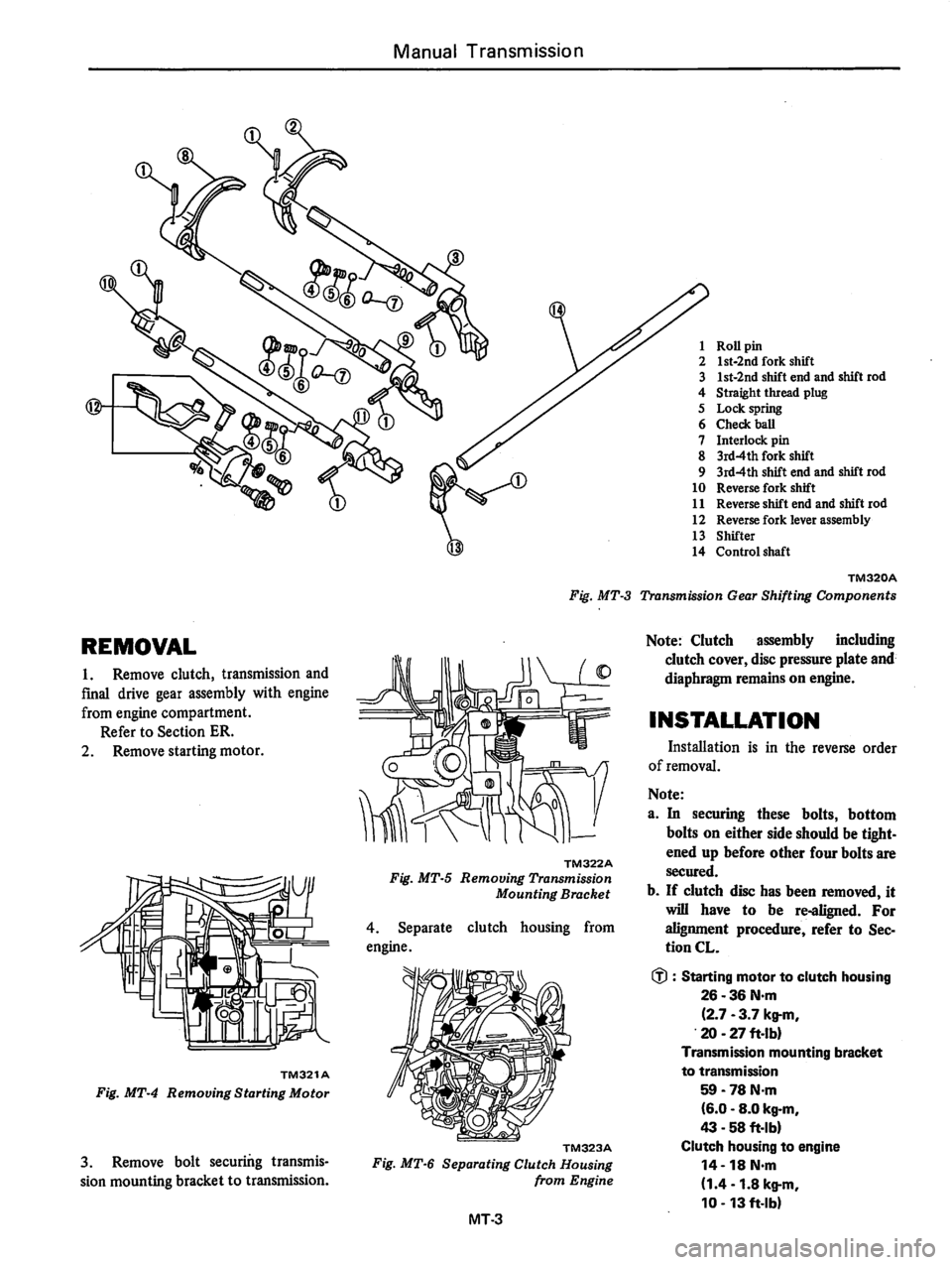 DATSUN 310 1980  Service Repair Manual 