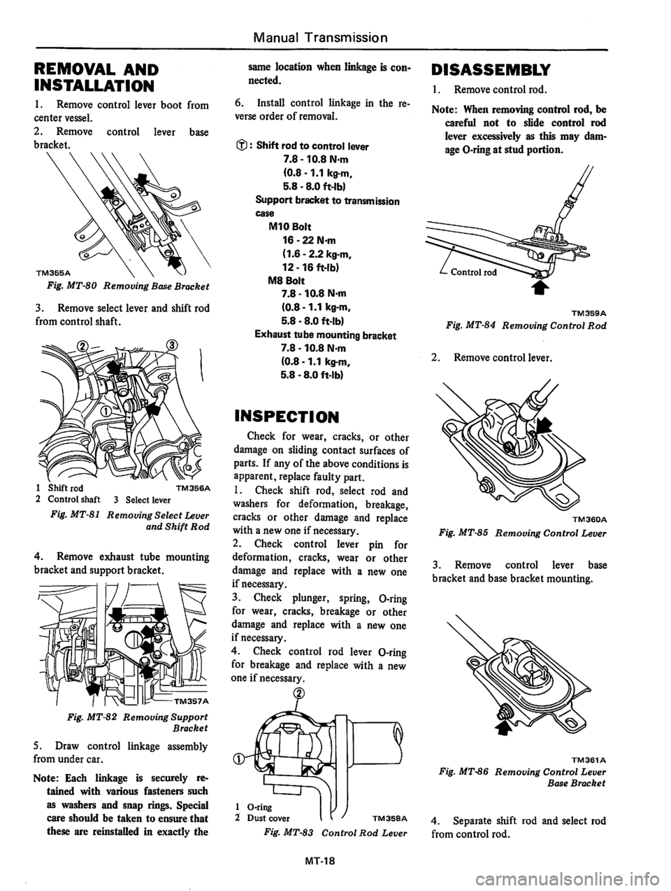 DATSUN 310 1980  Service Repair Manual 