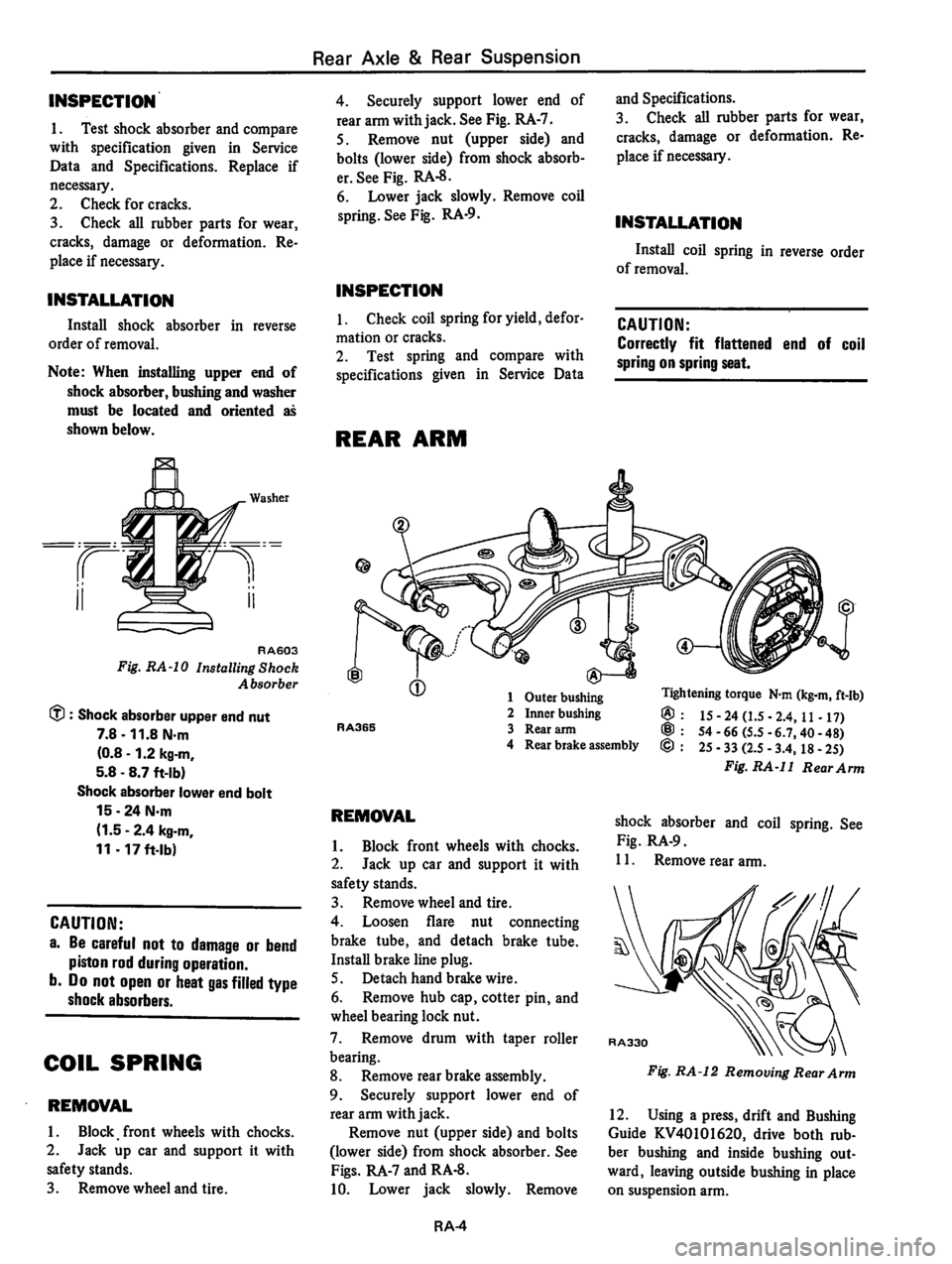 DATSUN 310 1980  Service Repair Manual 